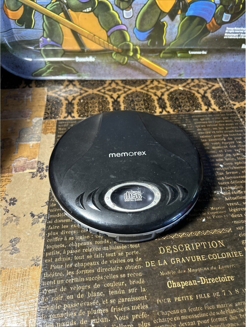 Memorex MD6451BLK Portable CD Player Black - For Parts or No